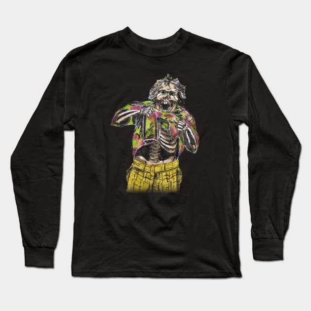 Chunk Skull Long Sleeve T-Shirt by ArtGuyDesigns